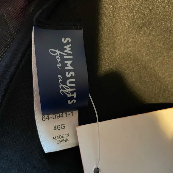 Swimsuits For All NWT Pink Purple Floral Tankini Swimsuit Top Size 46G - Picture 7 of 8